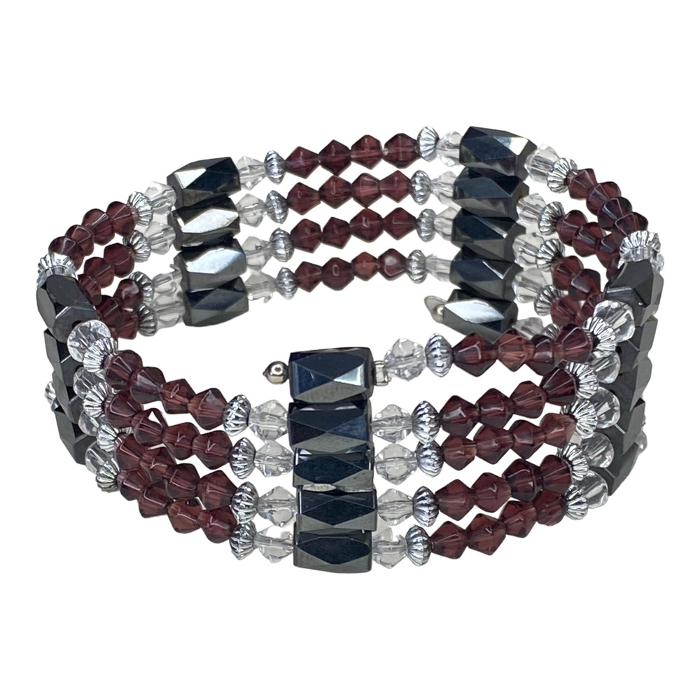 Hematite Magnetic Therapy Wrap Bracelet